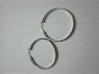 Orecchini Domar Donna Cerchi argento 925 lisci in Argento ORAR-464-280